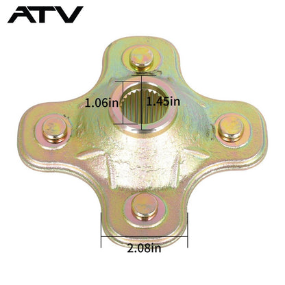 Solidspare Rear Wheel Axle Hub for Yamaha Kodiak 400 YFM400FW Fa YFM400A 2X4 1993-2002