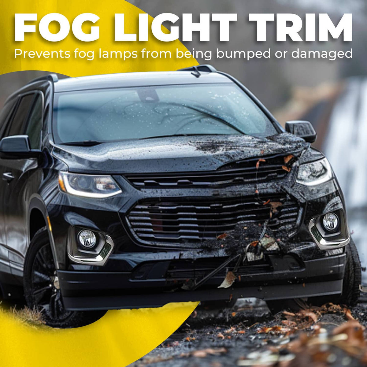 Solid Spare Front Driver Side Fog Light Trim Cover For Chevy Traverse 2018-2021 #GM1038233