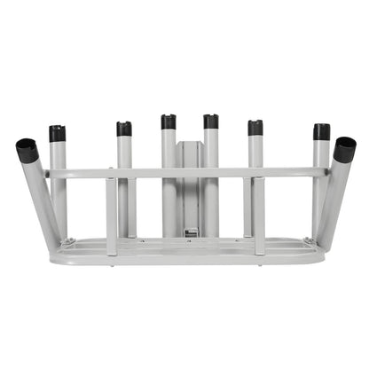 Solid Spare Heavy Duty Fishing Rod Rack Rod Holder 2" Receiver Hitch Mount w/Notch Caps