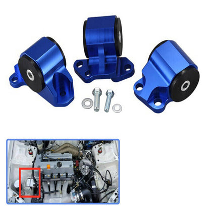 Solidspare Aluminum Billet 2 Bolt Engine Mount Kit For EG EH DC D15 D16 B16 B18 Swap Motor