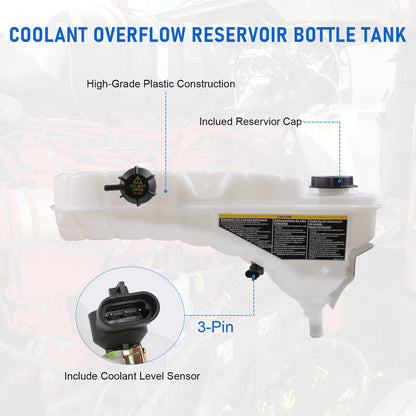 Solidspare Coolant Recovery Reservoir Bottle Tank NEW For Kenworth T660 T800 Peterbilt