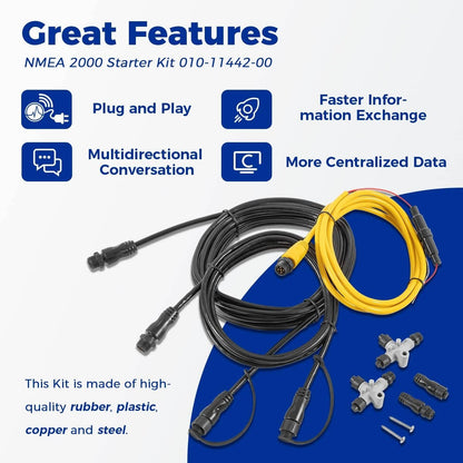 Solidspare Replaces for Garmin NMEA 2000 Starter Kit, 010-11442-00