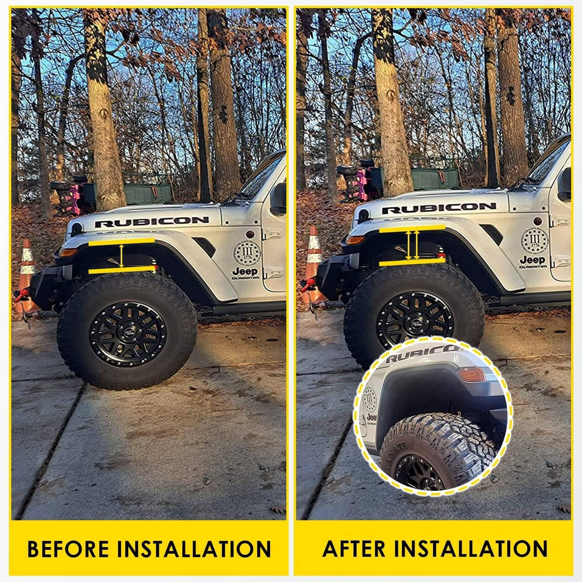 Solidspare 1155300 Front 1.5” Performance Spacer Leveling Kit for Jeep Gladiator 2020-2022