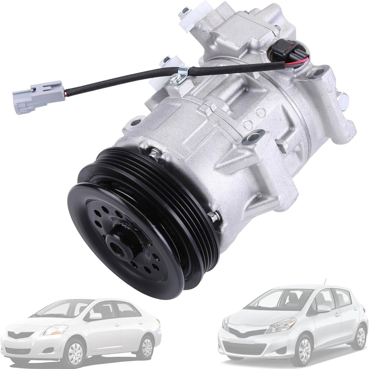 Solidspare AC A/C Compressor For 2007-2012 Toyota Yaris 1.5L L4 Air Compressor 8831052481