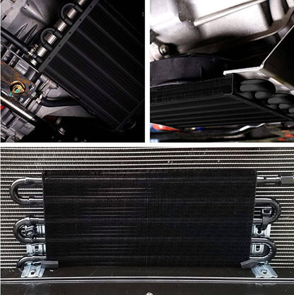 Solidspare 4 Row Remote Transmission Oil Cooler Auto-Manual Radiator Converter Universal