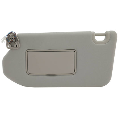 Solidspare Left Driver Gray Sun Visor With Lamp for Nissan Pathfinder 2013-2018 96401-9PB0A