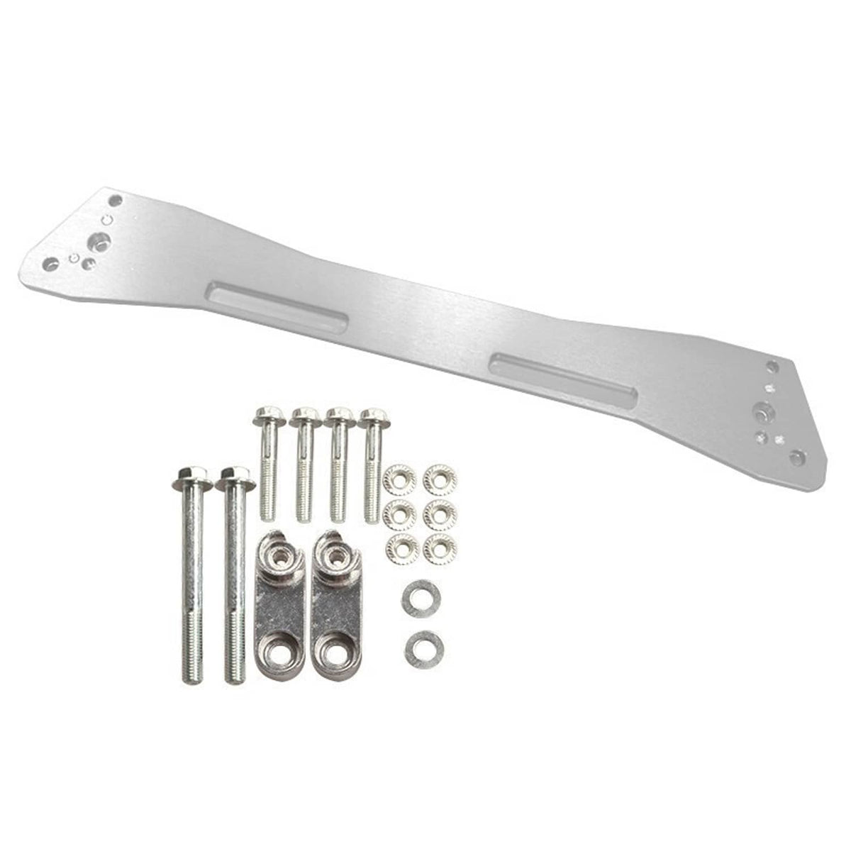 Solidspare New Rear Lower Chassis Tie Subframe Brace Bar For 96-00 Honda Civic EK Silver
