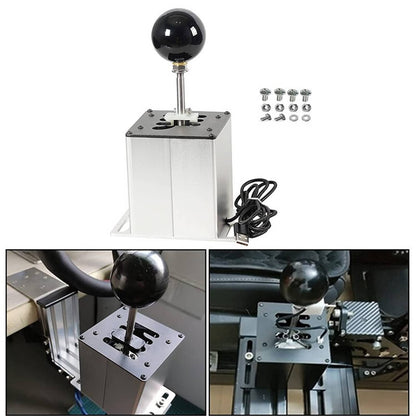 Solidspare USB PC H Gear Shifter 6+R Sim Racing Game For Logitech G29 G27 G25 Thrustmaster