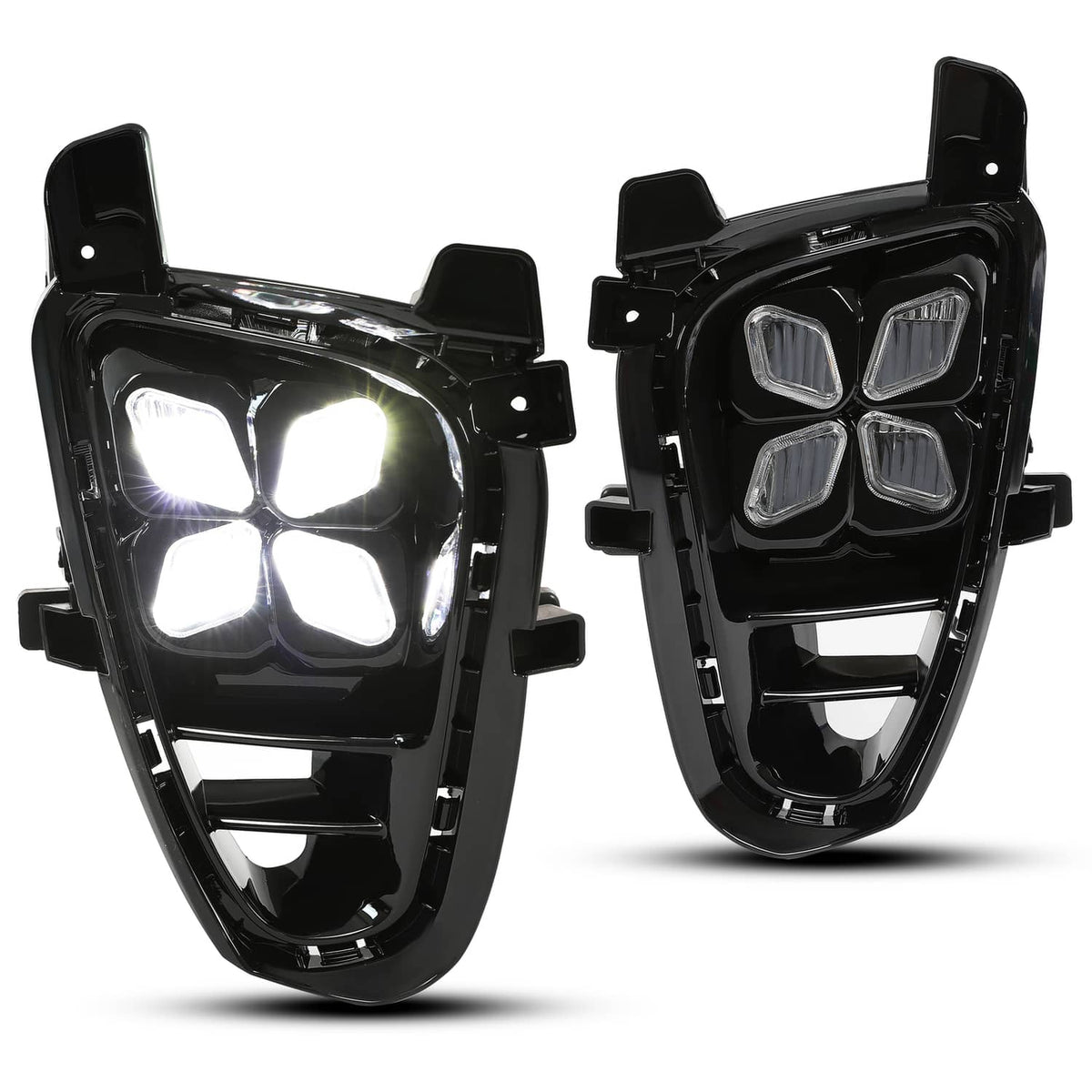 Solid Spare LED Fog Lights DRL Daytime Running Driving Lamps For Kia Sorento 2019-2020 LH+RH