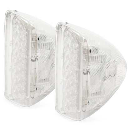 Solid Spare Pair 31 LED Turn Signal Light -Amber LED/Clear Lens RH LH For Peterbilt 379 359