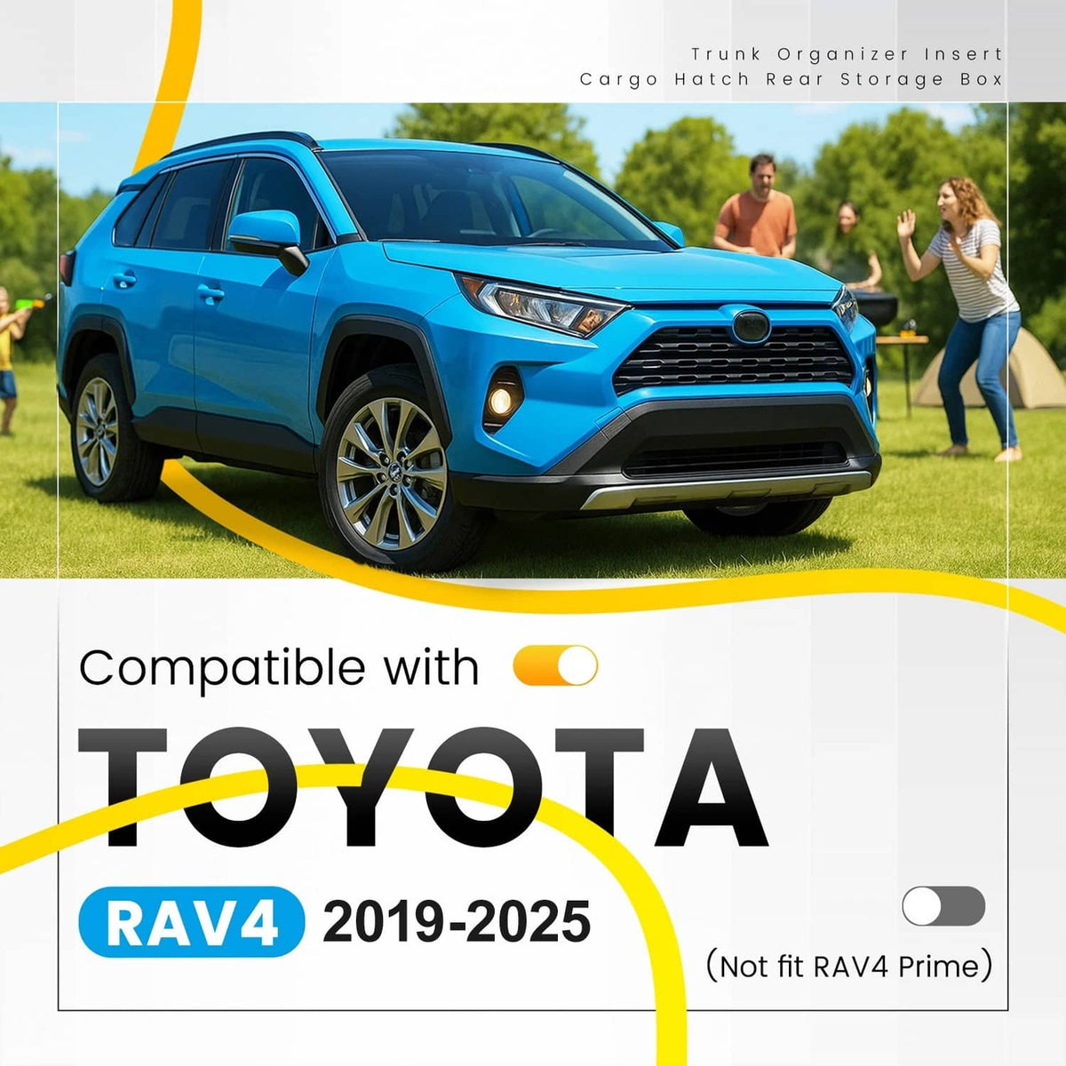 Solid Spare Rear Hatch Trunk Hidden Floor Storage Extra Space Box For Toyota RAV4 2019-2025