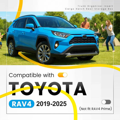 Solid Spare Rear Hatch Trunk Hidden Floor Storage Extra Space Box For Toyota RAV4 2019-2025