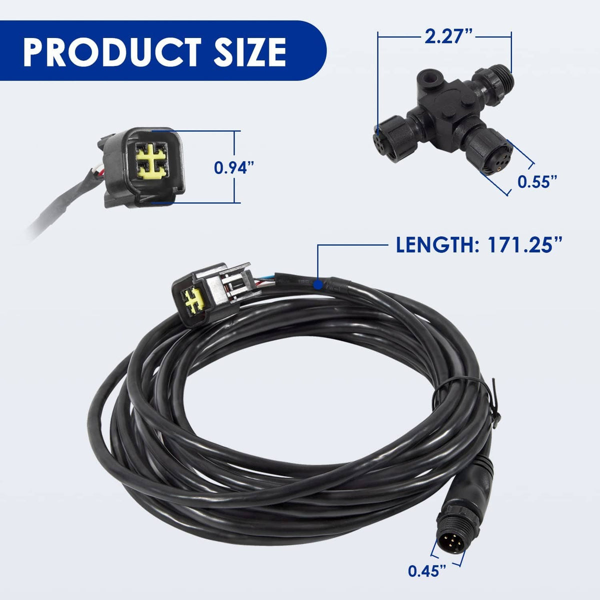 Solidspare 000-0120-37 Engine Interface Cable NMEA 2000 & "T" For Yamaha Outboard 2006-2023
