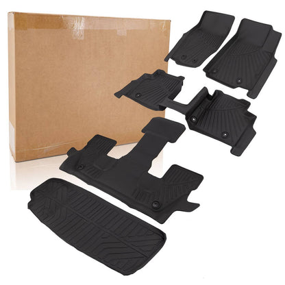 Solidspare All Weather Floor Mats 3 Row + Cargo Liners For Jeep Grand Cherokee L 2021-2025