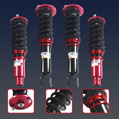 Solidspare Coilovers Suspension Kit Set For 1990-1997 Honda Accord Shock Struts Adj. Height