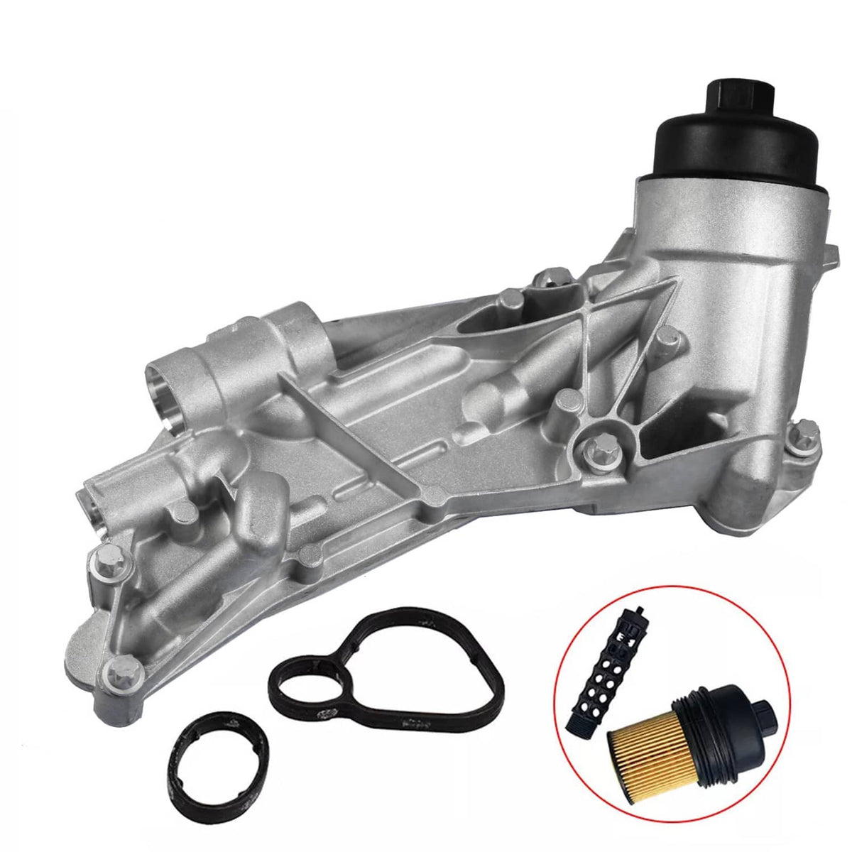 Solidspare Engine Oil Cooler w/ Filter For GMC Chevy Cruze Sonic 1.8L 93186324 25199751