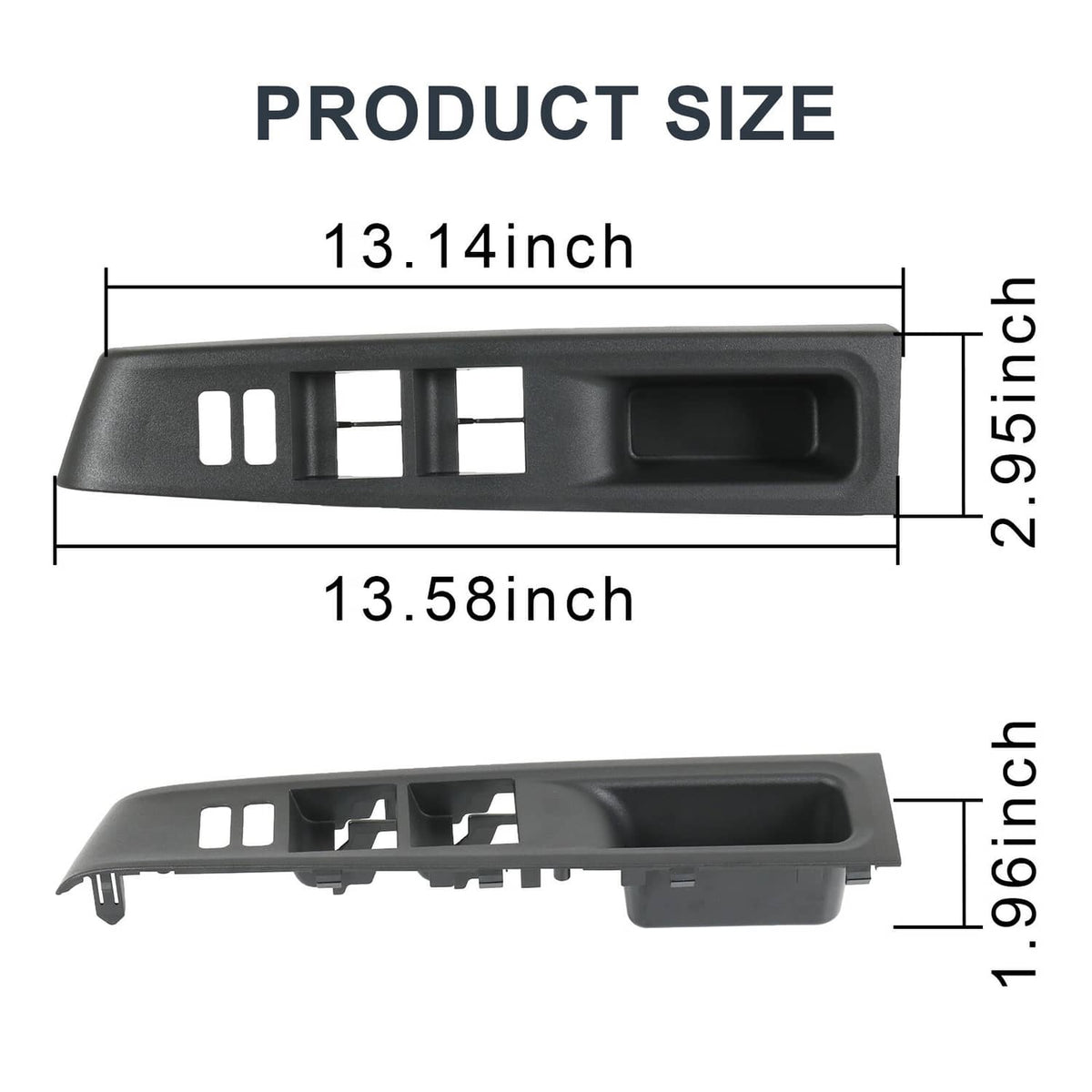 Solidspare Left Driver Door Window Switch Bezel Trim Panel Cover For Toyota Yaris 2012-2014