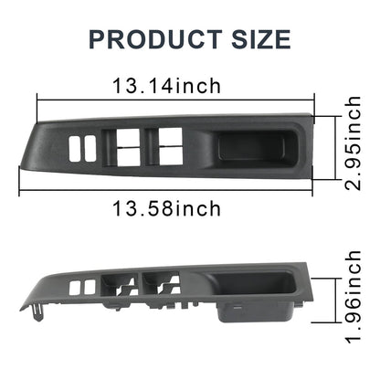 Solidspare Left Driver Door Window Switch Bezel Trim Panel Cover For Toyota Yaris 2012-2014