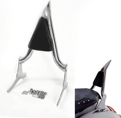 Solidspare New 22'' Chrome Backrest Sissy Bar For Harley Road King Electra Glide 1997-2008