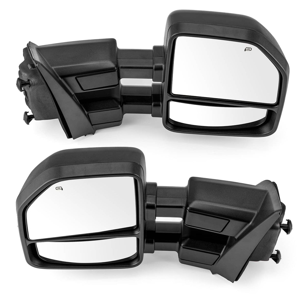 Solidspare Set Towing Mirrors Fit For 2017-2019 Ford F250 350 Power Heated LED Turn Signal