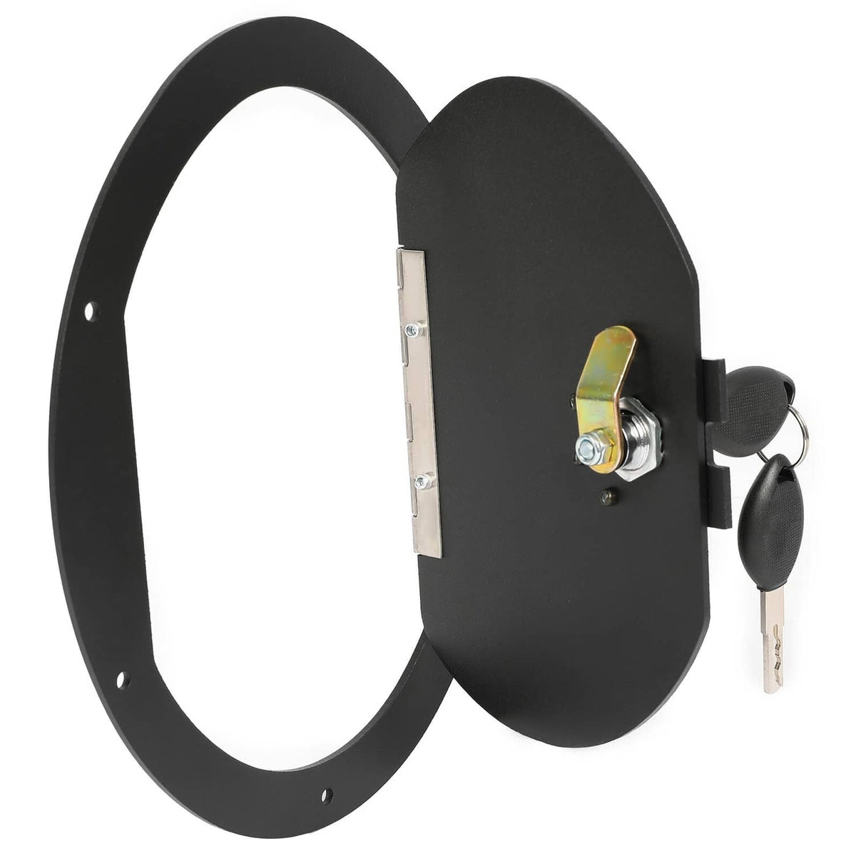 Solid Spare New Black Powder Coated Locking Fuel Door For Hummer H3 & H3T M1025 M1025A1