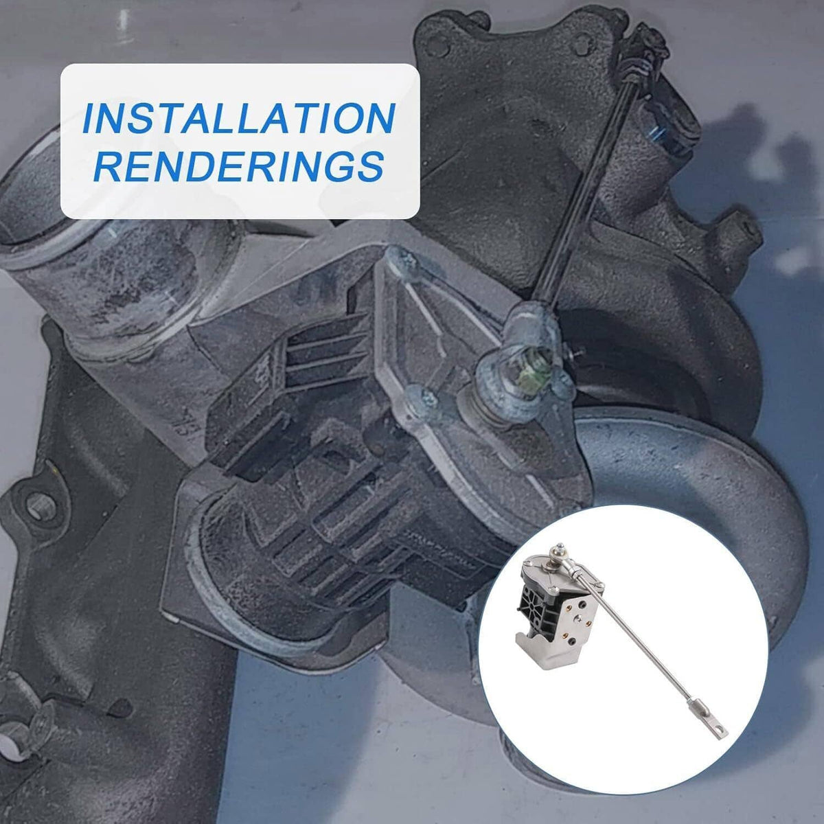 Solidspare Turbo Wastegate Actuator For 2009-2015 Hyundai Kia 2.0L 39400-2G720  39400-2G700