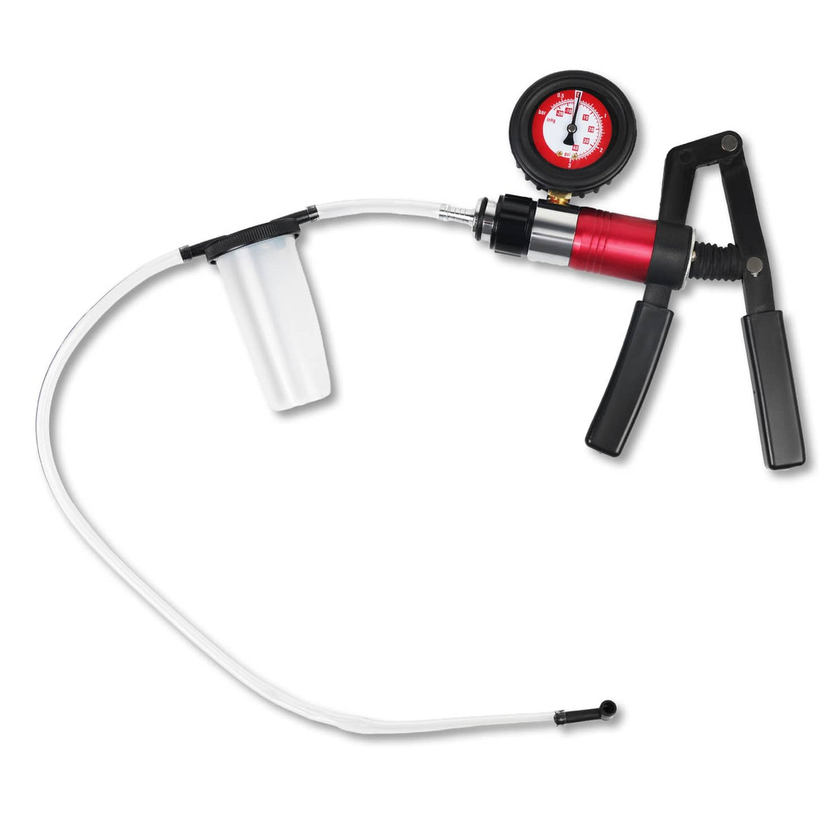 Solidspare 21pcs Hand Held Vacuum Pressure Pump Tester Brake Fluid Bleeder Bleeding Tool US
