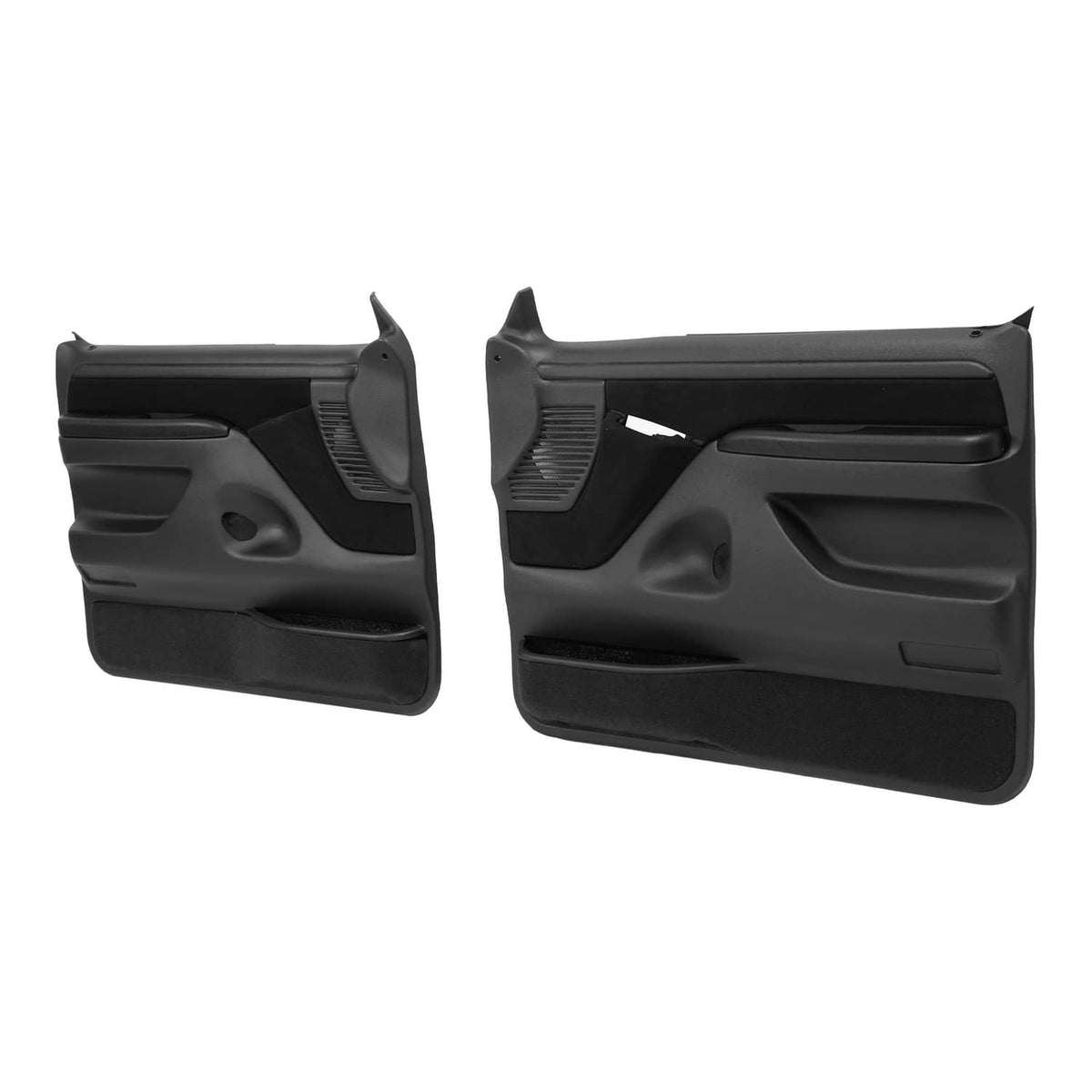 Solid Spare Inner Door Panels For Ford F150 F250 F350 92-97 /Bronco 92-96 Pair Black