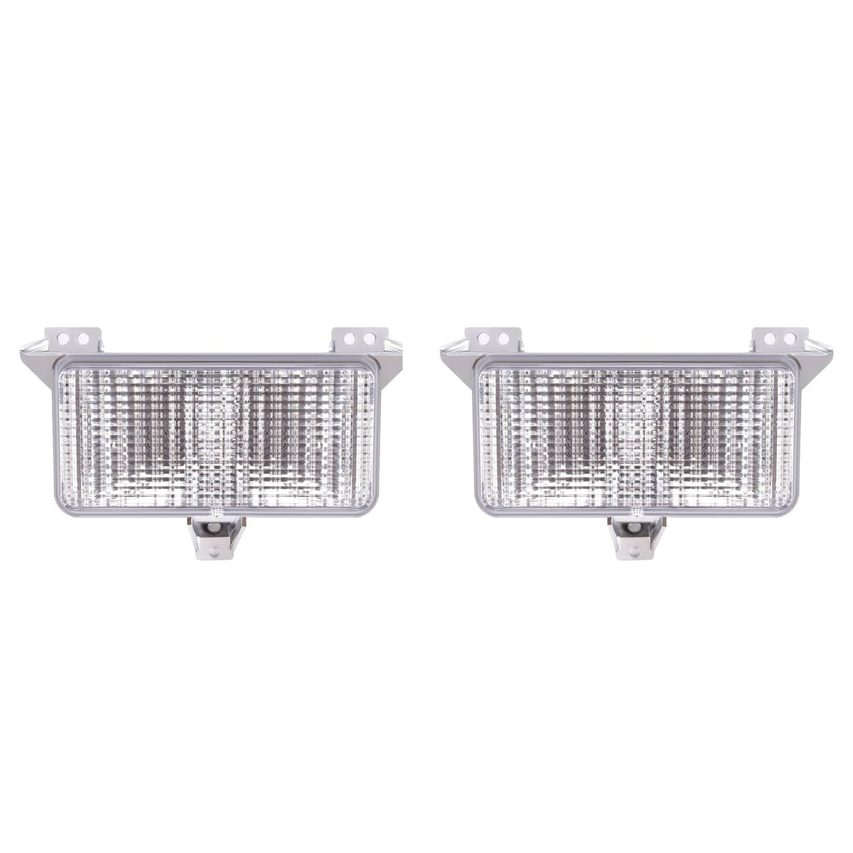 Solid Spare Turn Signal Corner Park Lights Lamps Pair For Chevy GMC 1983-1991 Pickup Truck