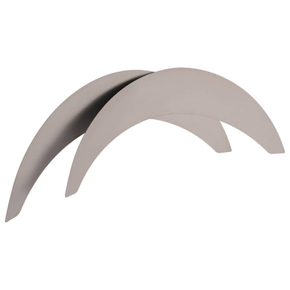 Solid Spare Steel Universal Anti-Rust Oil Metal Fender Flares 5" Wide 4-Piece Set