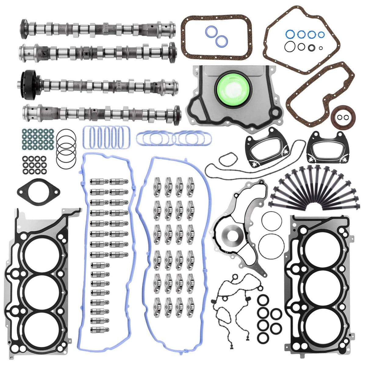 Solidspare For Jeep Cherokee 3.6L V6 2014-16 Engine Camshafts Rockers Lifters Timing Chain