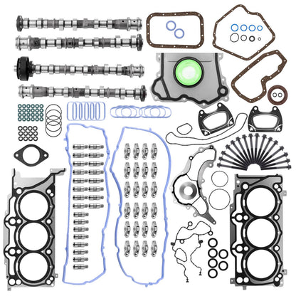 Solidspare For Jeep Cherokee 3.6L V6 2014-16 Engine Camshafts Rockers Lifters Timing Chain