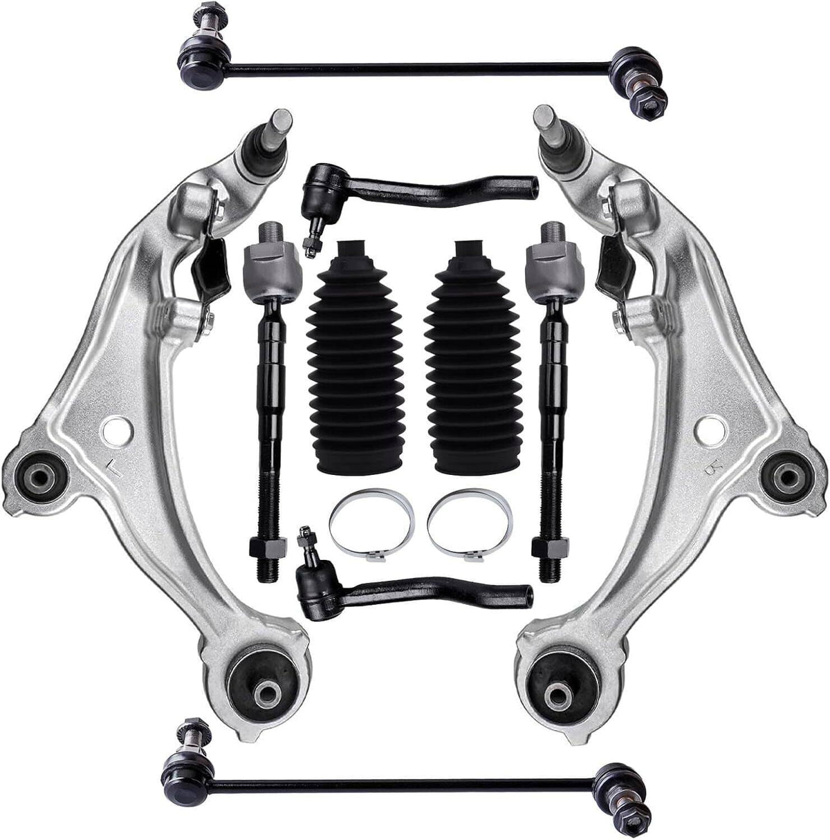 Solidspare For 2007-2013 Nissan Altima Front Lower Control Arm Ball Joints Tie Rod Sway Bar