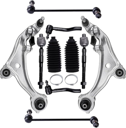 Solidspare For 2007-2013 Nissan Altima Front Lower Control Arm Ball Joints Tie Rod Sway Bar