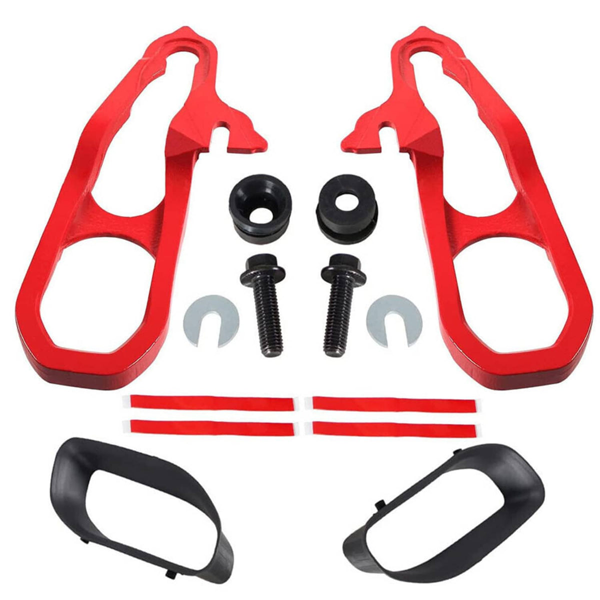 Solidspare Heavy Duty Front LH & RH Tow Hooks + Hardware For Dodge 2019 -2022 Ram 1500 DT