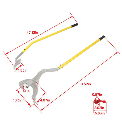 Solid Spare Tire changer Tire Mount Demount Tool Tubeless Truck 17.5"to 24.5" Powder Coated