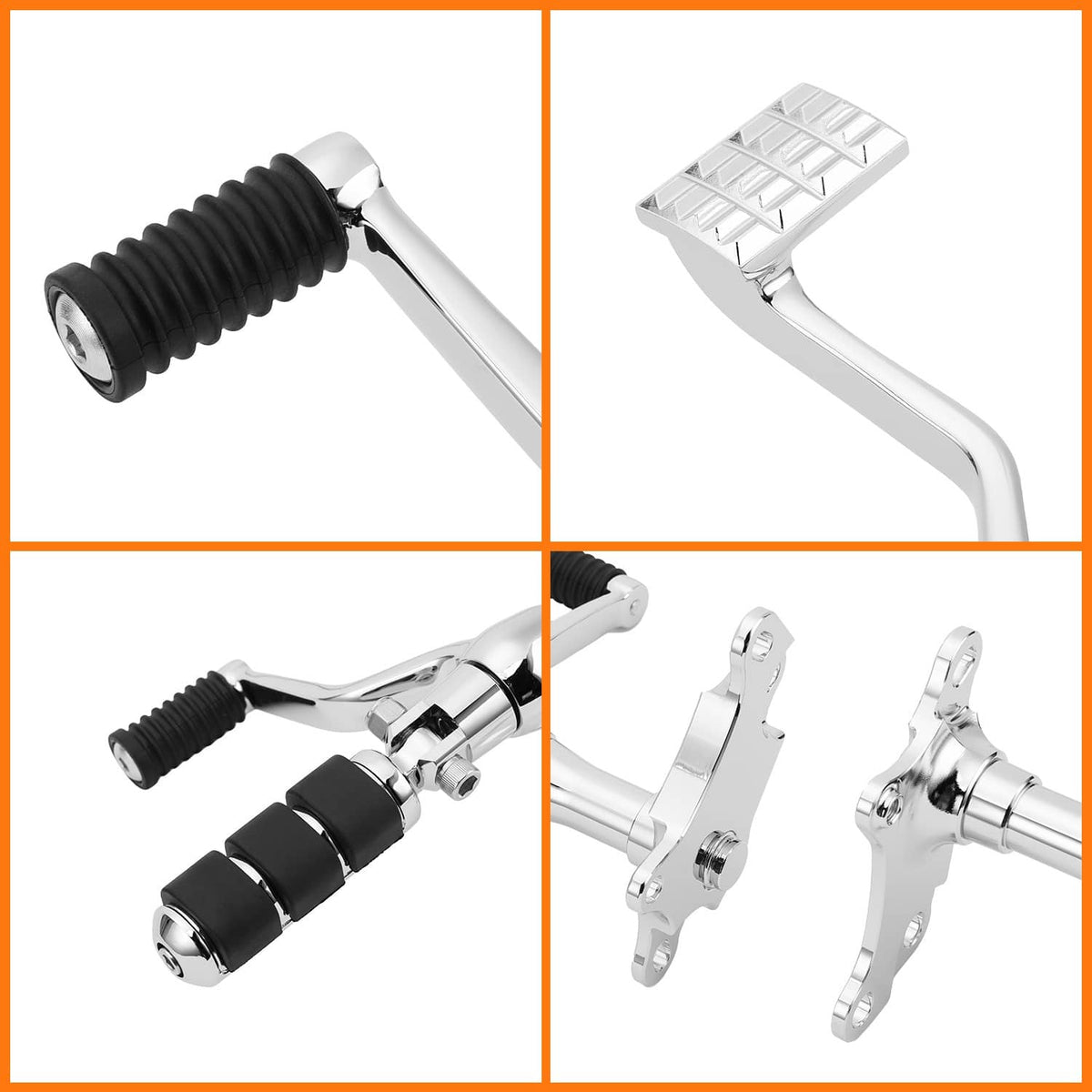 Solidspare Complete Forward Control Pegs Levers & Linkage For Sportster 883 1200 1991-2003