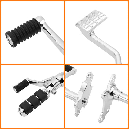 Solidspare Complete Forward Control Pegs Levers & Linkage For Sportster 883 1200 1991-2003
