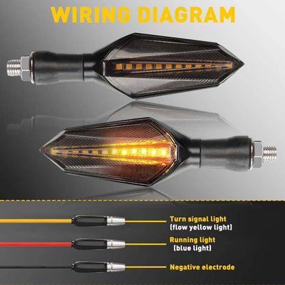 Solidspare 4pcs Universal Motorcycle Amber LED Turn Signals Indicators Lights Blinker Lamp