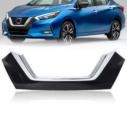 Solid Spare Fits Nissan Versa S SV SR Sedan 2020 2021 2022 Chrome Grille Molding Trim ABS
