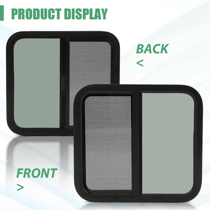 Solidspare Tinted Glass For Camper Trailer Horizontal Sliding Window RV Window 24" x 22"
