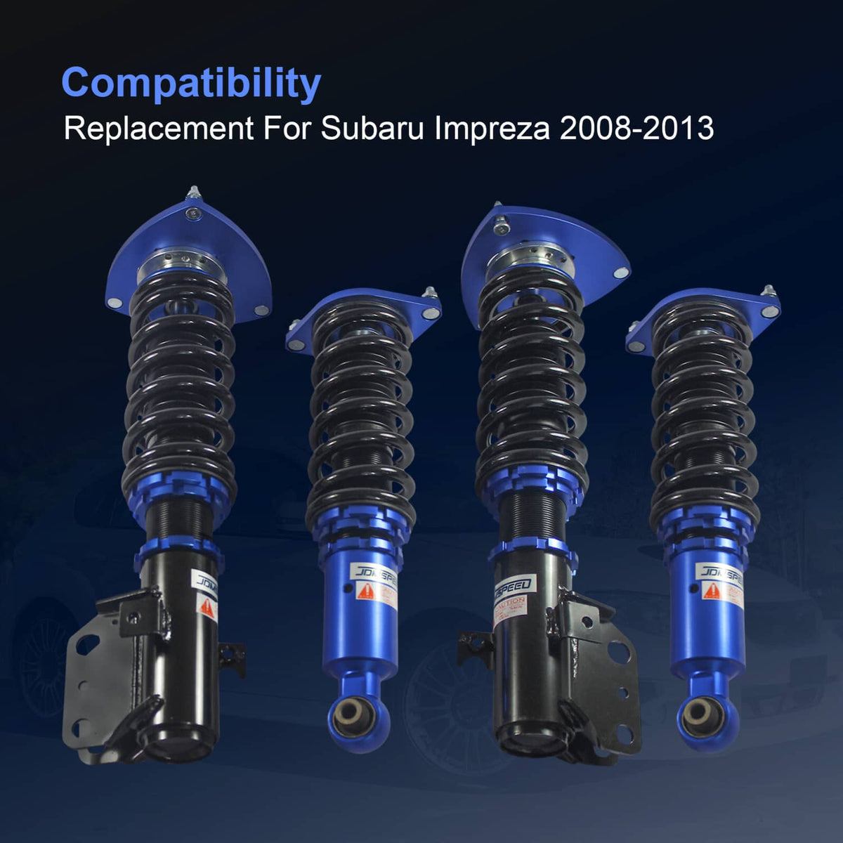 Solidspare Full Coilovers Kits For 2008-2013 Subaru Impreza Coil Springs Suspension Struts