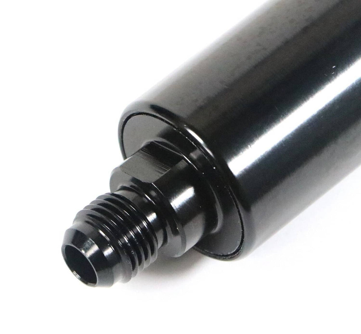 Solidspare Universal -6AN Inline Fuel Filter High Flow 100 Micron Cleanable AN6 6AN Black