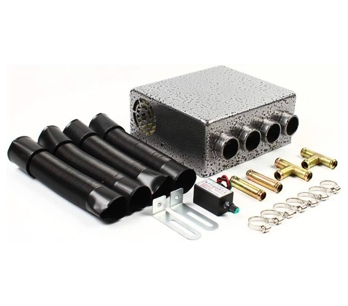 Solidspare Universal 12 VOLT Underdash Heater Heat w/ Speed Switch for Car or Truck 4 port