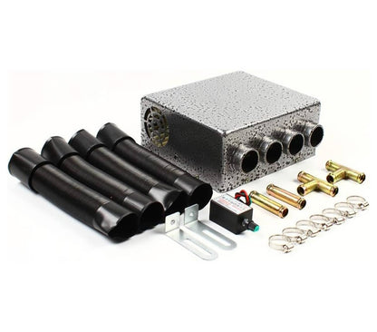 Solidspare Universal 12 VOLT Underdash Heater Heat w/ Speed Switch for Car or Truck 4 port