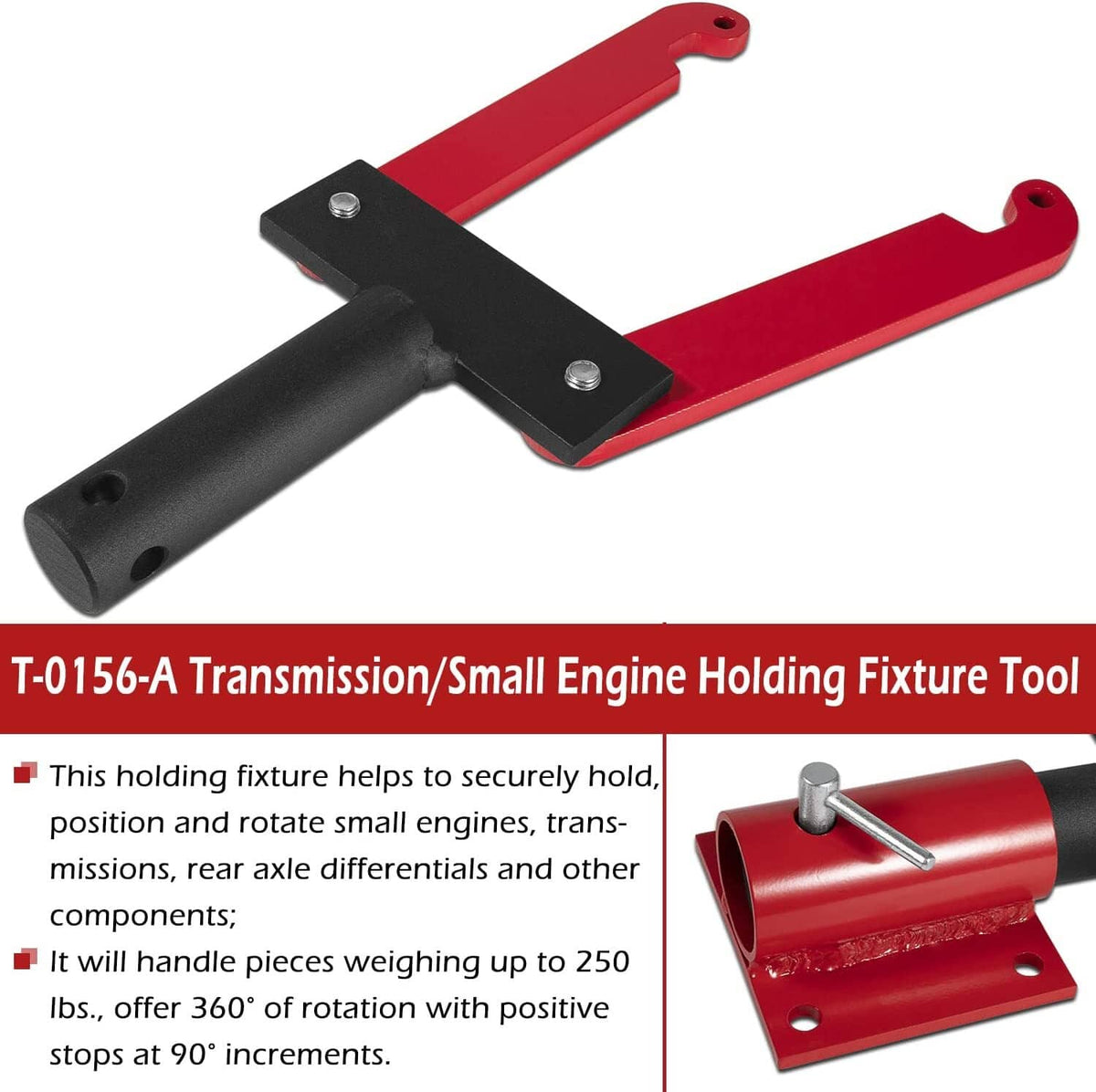 Solid Spare T-0156-A Transmission Holding Fixture Tool with Base for Ford/Chrysler OTC 7020