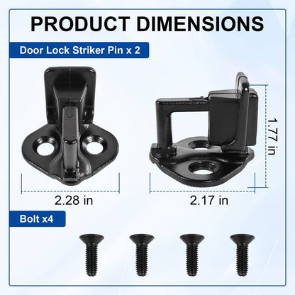 Solidspare Anti-Rattle Door Lock Striker 9L3Z-1522008-A For Ford F150 F250 F350 Super Duty