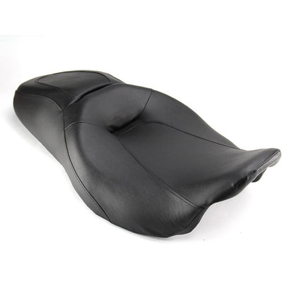 Solidspare Driver Passenger Black Seat For Harley Touring Road King Street Glide 08+