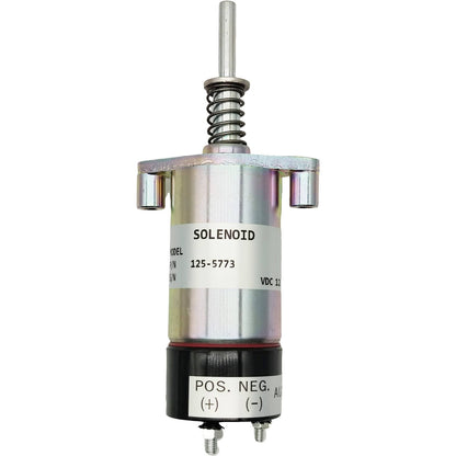 Solid Spare Solenoid Fuel shutoff 125-5773 8C9986 for CAT 3204 3304 3304B 3306 3306B 12V