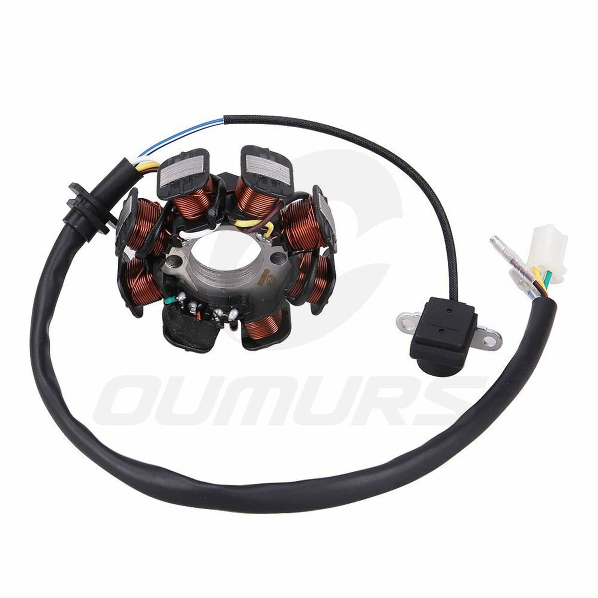 Solidspare 8 Pole 5 Wire Ignition Stator Magneto For ATV Go Kart Moped 125cc 150cc New